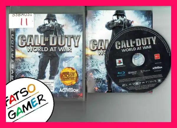 Call of Duty World At War PS3 - FatsoGamer