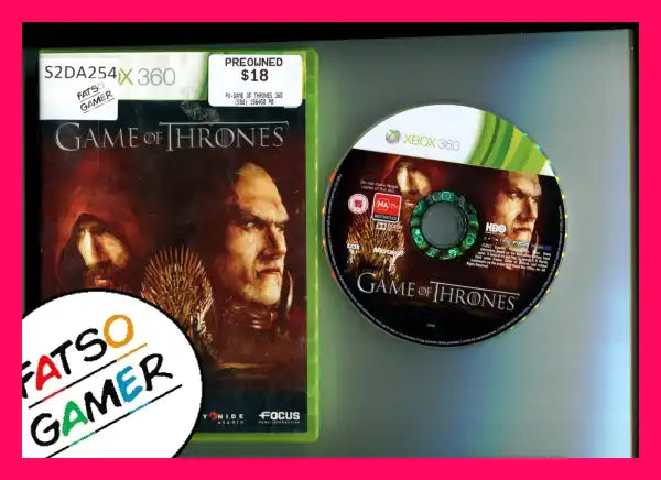 Game of Thrones Xbox 360 - FatsoGamer