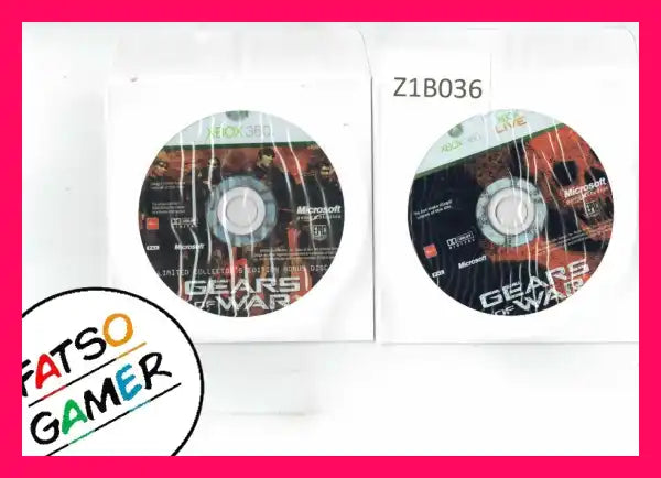 Gears of War Limited Edition Xbox 360 DISC ONLYZ1BA036 - FatsoGamer