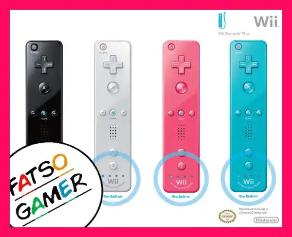 Genuine Nintendo Wii Wiimote Remote with Motion Plus - FatsoGamer
