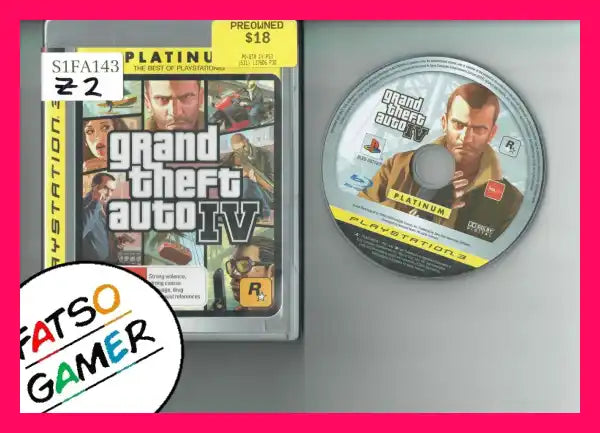 Grand Theft Auto IV PS3 - FatsoGamer