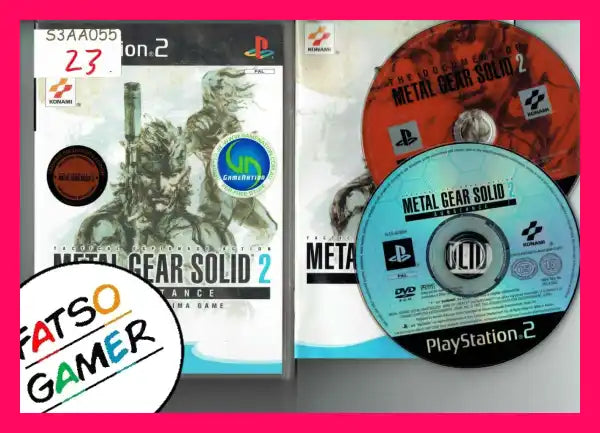 Metal Gear Solid 2 Substance PS2 S3AA055 - FatsoGamer