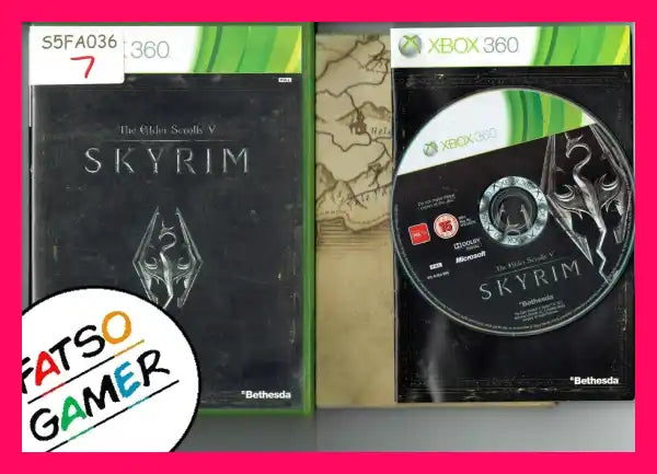 Skyrim Xbox 360 S5FA036 - FatsoGamer