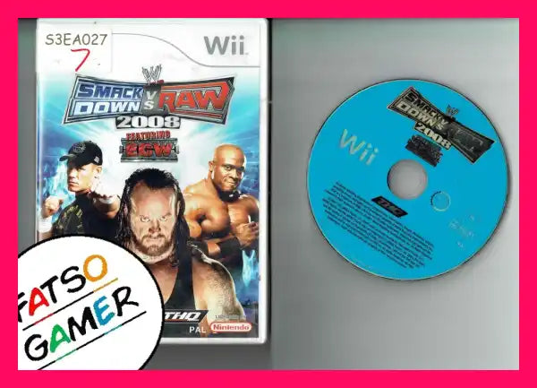 Smackdown Vs Raw 2008 Wii S3EA027 - FatsoGamer