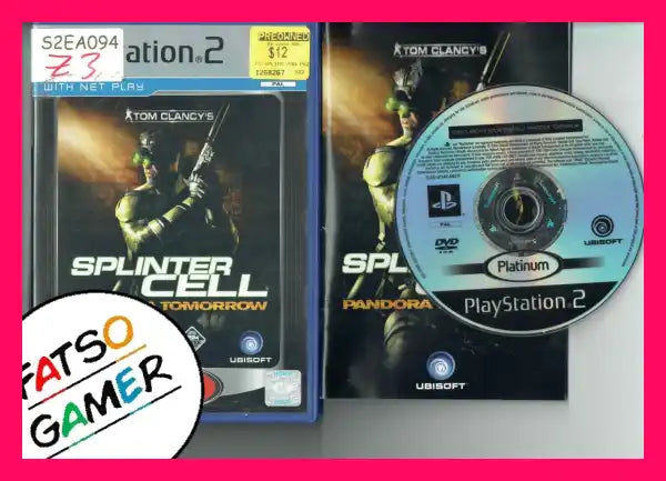 Splinter Cell Pandora Tomorrow PS2 - FatsoGamer