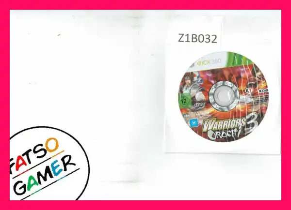 Warriors Orochi 3 Xbox 360 DISC ONLYZ1BA032 - FatsoGamer