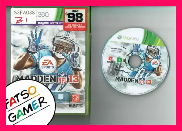 Madden NFL 13 Xbox 360 S3FA038 - FatsoGamer