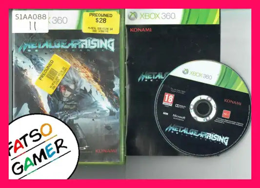Metal Gear Rising Xbox 360 - FatsoGamer