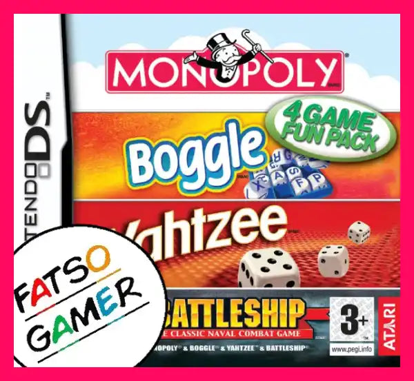 Monopoly Boggle Yahtzee Battleship Ds Video Games