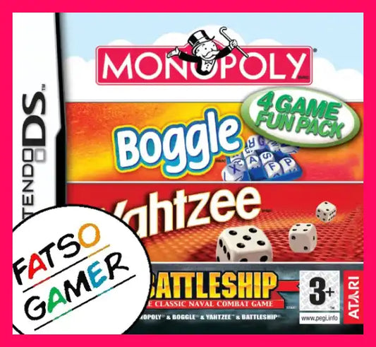 Monopoly Boggle Yahtzee Battleship Ds Video Games