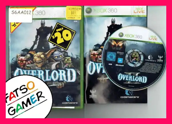 Overlord II Xbox 360 S6AA012 - FatsoGamer