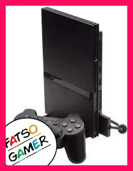 PS2 Slim Console With Mod (Can play back-up PS2 games PAL + NTSC) - FatsoGamer