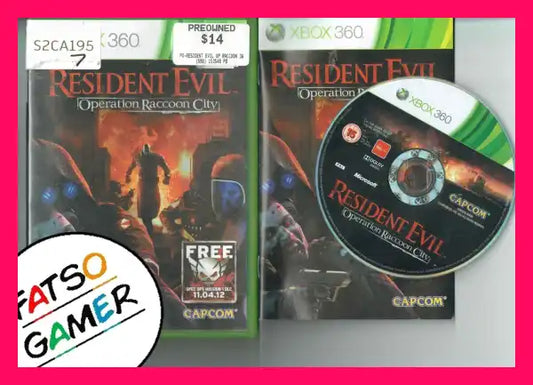 Resident Evil Operation Raccoon City Xbox 360 - FatsoGamer