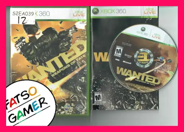 Wanted Weapons of Fate Xbox 360 S2EA039 - FatsoGamer